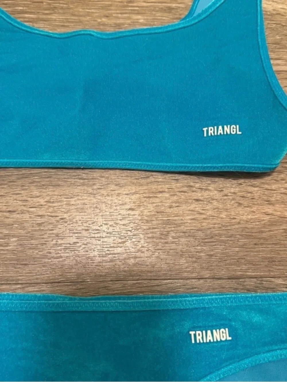 Triangl Swimwear Aqua Velvet Bikini Set